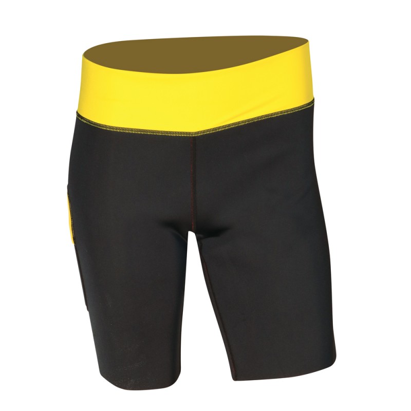 BERMUDA ATOLL NÃ‰O 2MM/LYCRA -  HOMME - JAUNE PLONGÃ‰E 